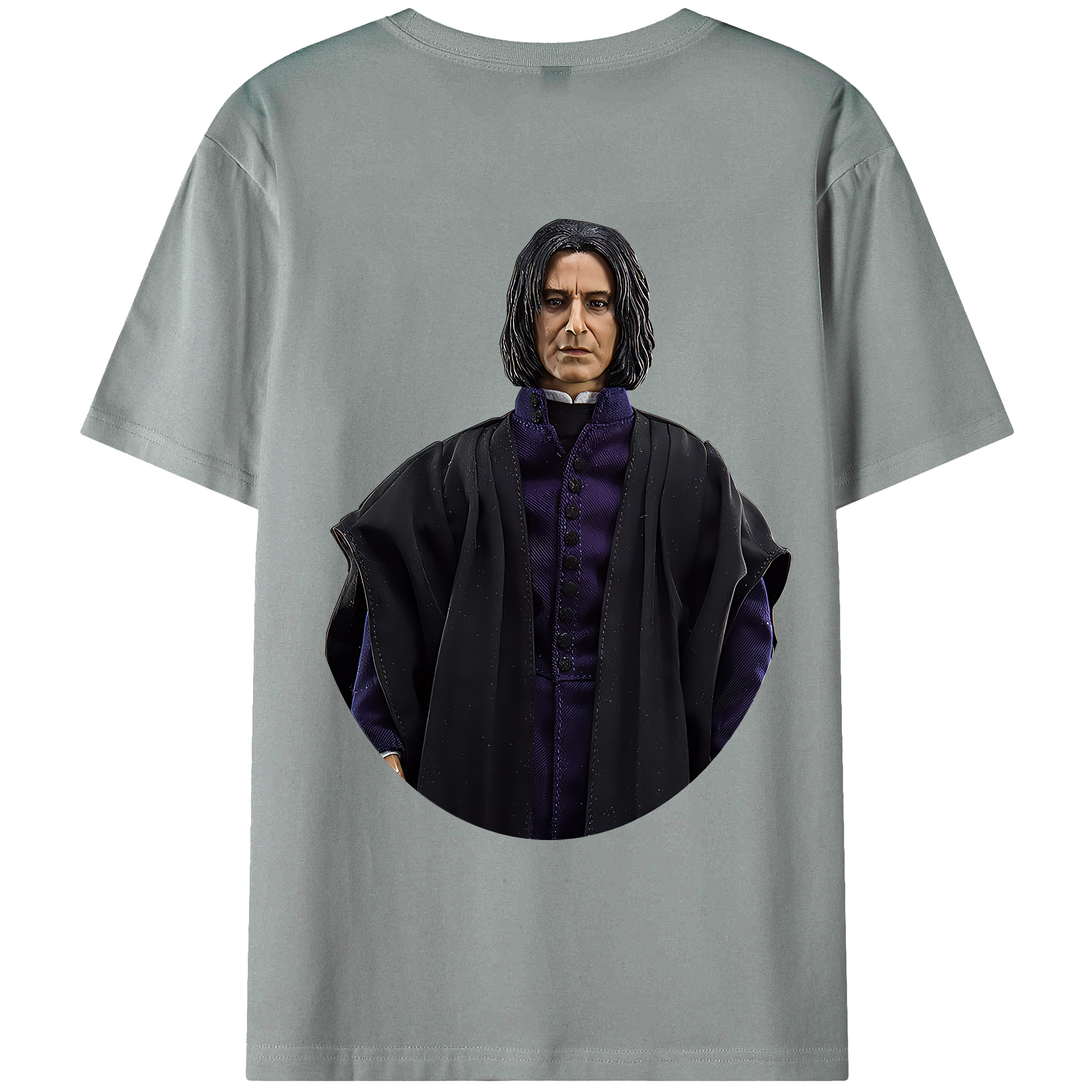 （画像用） Harry Potter ハリー・ポッターシリーズ 綿100％ メンズ半袖Tシャツ（バックプリント） 通気性